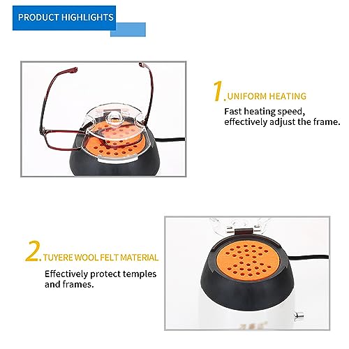 Chauffage de monture pour ajuster facilement les lunettes rigides