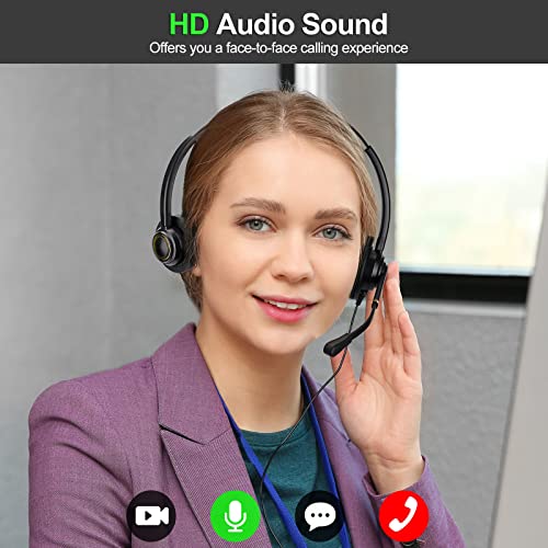 Kemeile Usb Headset/3.5Mm Computer Headset With Mic Noise Cancelling And Volume Controls, Pc Headset With Voice Recognition Microphone Works For Teams Business Skype Zoom Dragon Online Course Etc #TOP6