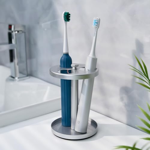 Electric Toothbrush & Razor Holder Stand, Stainless Steel