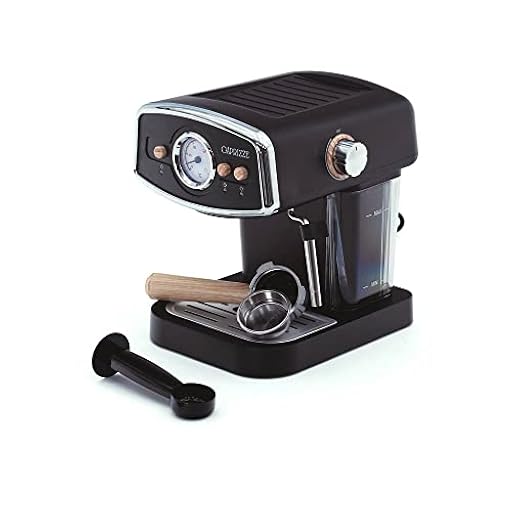 Caprizze Kai - Cafetera espresso semiautomática de 1050 W, capacidad de 15 bares para 5 tazas de café con evaporador, color negro mate | Ya disponible en tu tienda friki favorita! En mundofriki.es! Caprizze Kai - Cafetera espresso semiautomática de 1050 W, capacidad de 15 bares para 5 tazas de café con evaporador, color negro mate | Ya disponible en tu tienda friki favorita! En mundofriki.es!