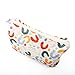 TOPASION Cotton Cosmetic Bag Travel Makeup Pouch Quilted Handbag Purse for Women (UU)