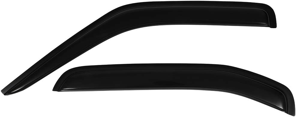OCPTY Tape-on Rain Guards Side Window Deflectors 2pcs for Front Doors and 2pcs for Rear Doors Window Visors Fits for 2000-2004 for Nissan Xterra