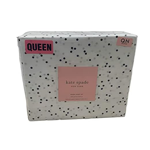 Kate Spade Cotton Percale Queen Sheet Set in Confetti Dot | Black Scattered Dots on White