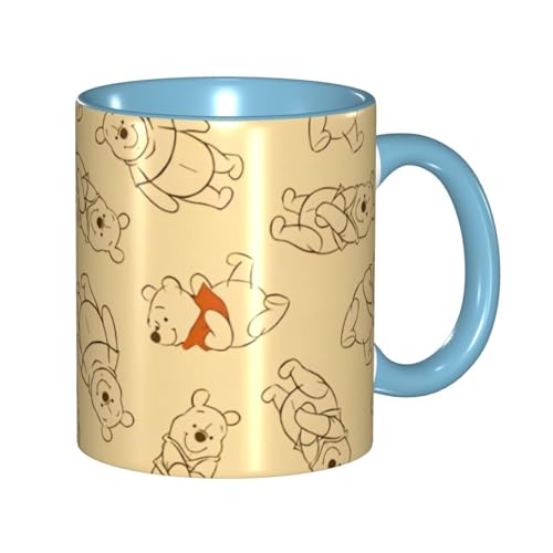 くまのプーさん マグカップ 330ml ティーカップ コーヒーカップ カップ セラミック Mug Cup 軽量 直接ドリップ おしゃれ かわいい 電子レンジ対応 グッズ オフィス 家用 プレゼント