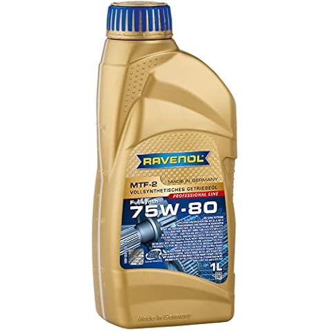 RAVENOL J1C1002 SAE 75W-80 Manual Transmission Fluid - MTF-2 Full Synthetic API GL-4 (1 Liter) Cover