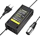 Labtec 24V 2A 3A 4A 5A Netzteil Ladegerät Ladekabel für 24V Akkus, Elektrorollstuhl Blei Säure Batterieladegerät Go-Go Elite Traveller Power Adapter mit 3pin XLR Stecker