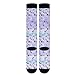 KLL Compression Socks for Men Women Sport Knee High Socks Support for Athletic Running Hiking Cycling Fitness Travel Cute Pattern Bats Purple Happy Halloween