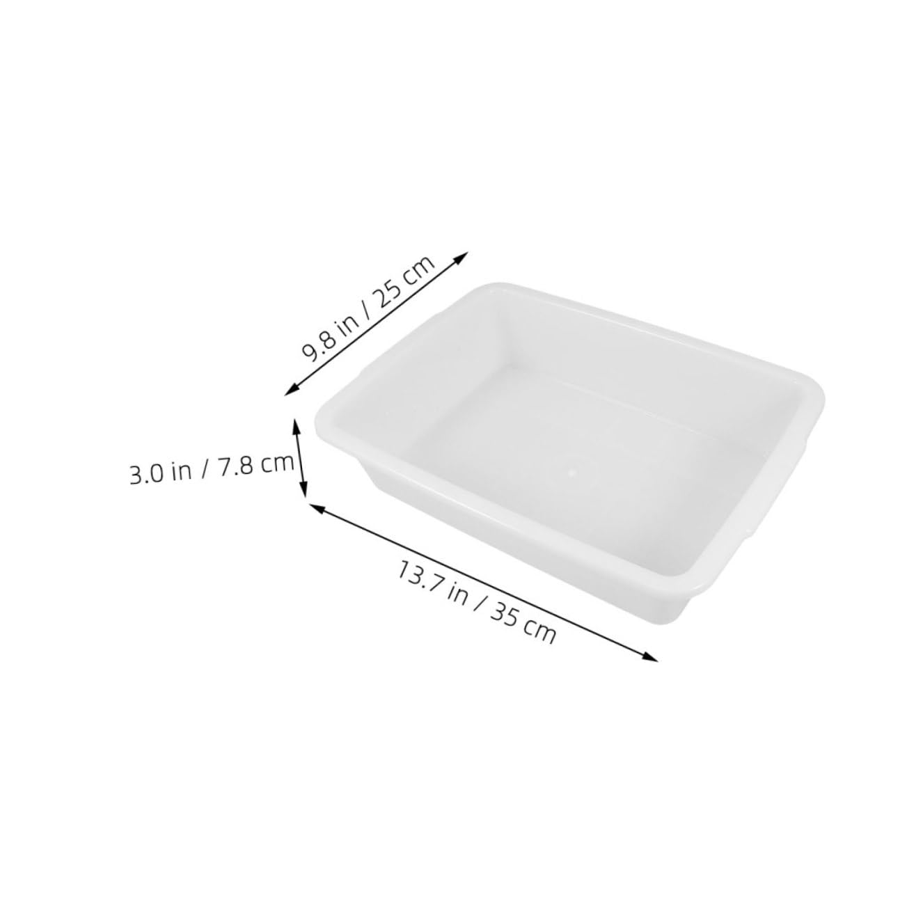 PartyKindom Plateau de Rangement Chimique en Plastique Lot de 2 Plateaux Rectangulaires Blanc, Organise Les Outils de Laboratoire pour Laboratoire pour Expériences Scientifiques
