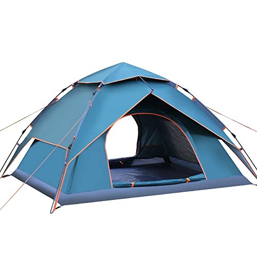 Tienda de campaña automática para 3-4 personas, espaciosa, ligera, portátil, para acampar al aire libre, senderismo (B)