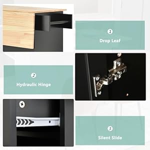 Kitchen Island with Drop Leaf, Large Kitchen Island Cart on Wheels with Storage, 52.7 Inch Rolling Kitchen Cart, Black Kitchen Island with Drop Leaf Large Kitchen Island Cart on Wheels with Storage 527 Inch Rolling Kitchen Cart Black