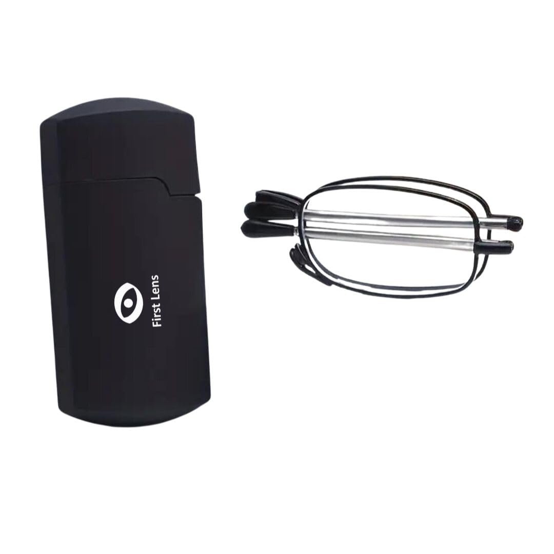 First Lens Metal Frame Foldable Blue Block Reading Glasses - Plus(+2.00) (B0D94MLTKN) Amazon Price History, Amazon Price Tracker