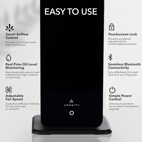 Difusor aromático eléctrico Tower con control Bluetooth miniatura 6