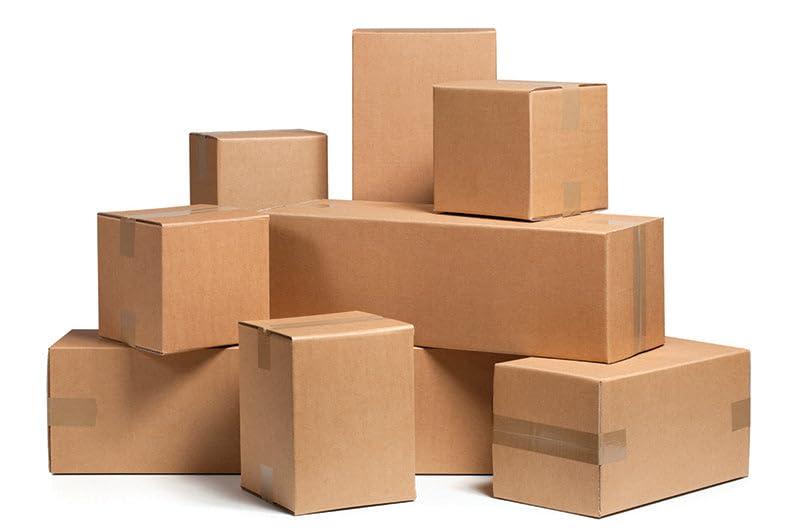 Image of Secure Seal Corrugated Mailer Shipping Box 12x7x5 Cardboard Packing Box - 25 Pack