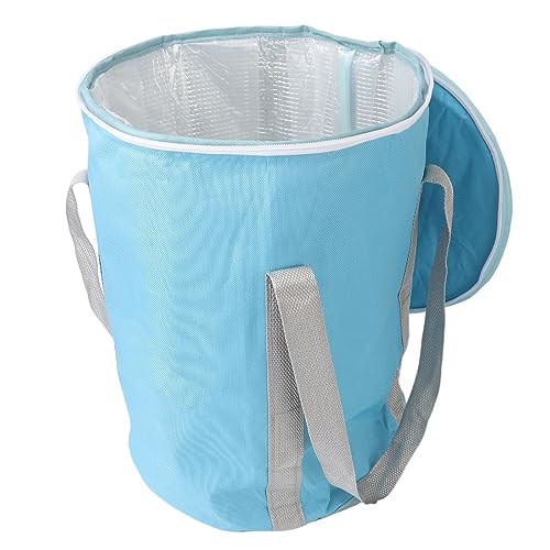 Balde de banho de imersão para os pés, bolsa de banho portátil com isolamento de 5 camadas dobrável