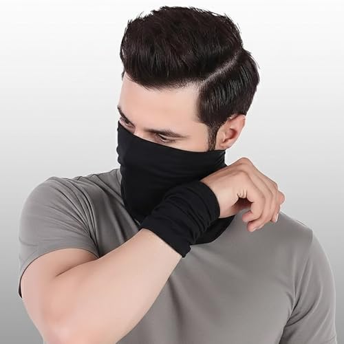 Image of MCAVOY Bandana & Neck Gaiter Scarf for Unisex Odor-Free, Breathable & Super Soft Multifunctional Headwear, Durable Face Mask, Headband, Neck Cover for Dust & Sun Protection, Free Size