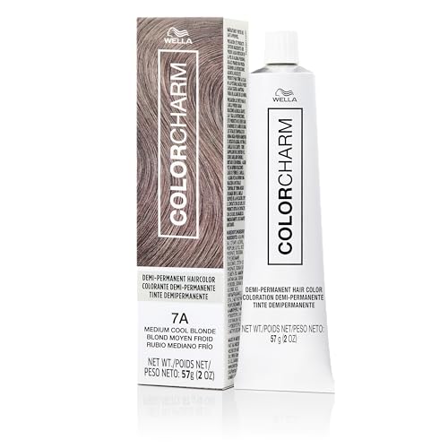 COLORCHARM Demi Permanent Hair Color 7A Medium Cool Blonde