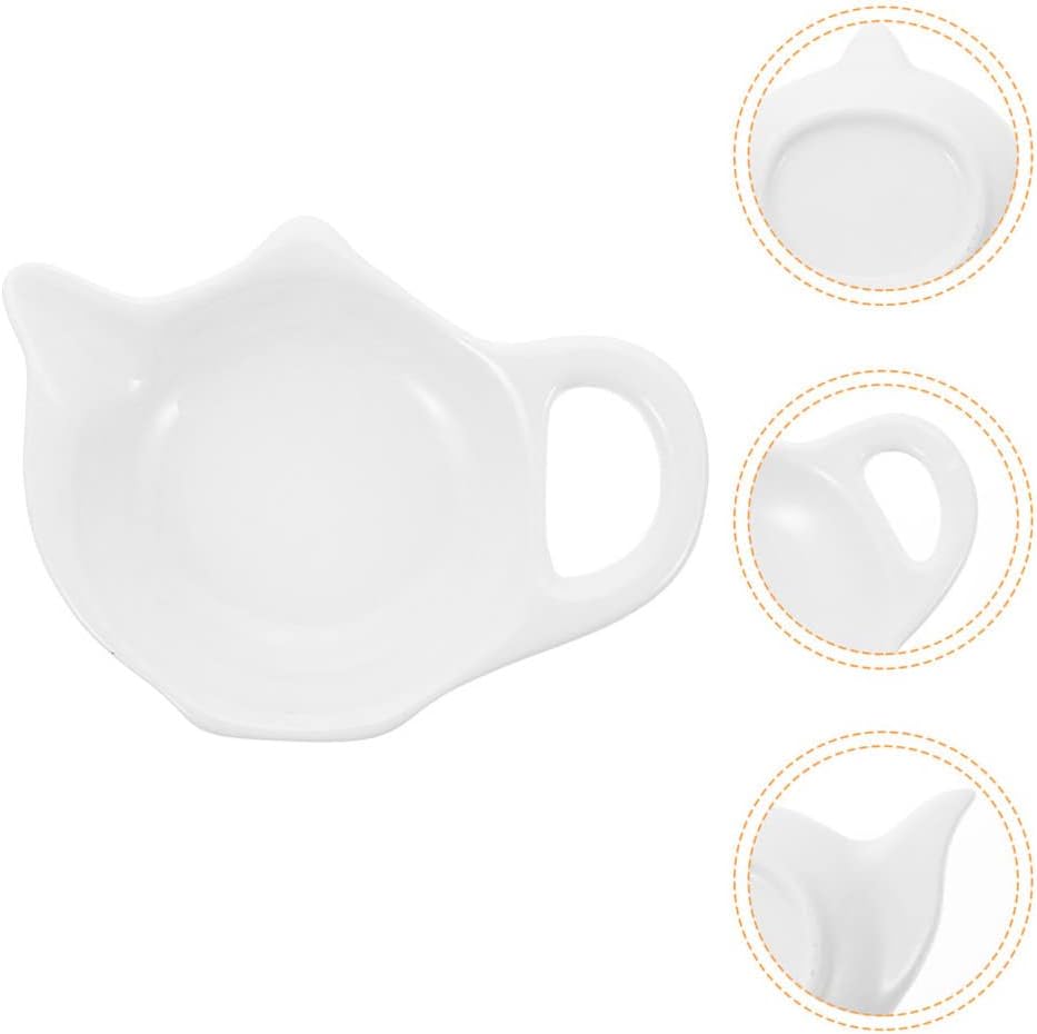 Tea Bag Squeezer Ketchup Seasoning 2Pcs Tea Bag Rest Teaspoon Rest Tea Holder Tea Bag Holder Ceramic Tea Bag Holders for Tea Bag Tea Bag Holder Organizer