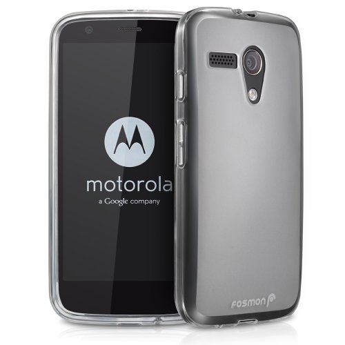 Fosmon DURA-FROST Series Flexible TPU Case for Motorola Moto G (1st Generation Only) / Motorola DVX (Clear)