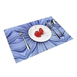 Taille du produit : le lot comprend 4 sets de table, répondant aux besoins quotidiens de la plupart des familles. Chaque set de table mesure environ 30 x 45 cm et peut être associé à une variété d'assiettes et de plats.