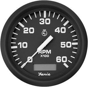 FariaINSTRUMENTS Euro 7,000 RPM Tachometer, Hour Meter