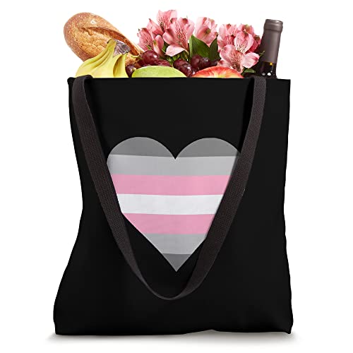 Bolso Tote Demigirl Pride LGBT Corazón Demi Girl miniatura 4