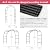 Thickened Tube Garden Arch Trellis - 4.6ft Wide x 7.9ft High or 7.6ft Wide x 6.4ft High - Trellis for Climbing Plants - Stable Garden Arbor, Wedding Arch Decorations, Birthday Party Decoration