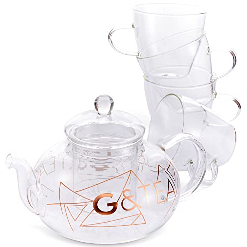 Set Teiera Gin con Infusore di Vetro