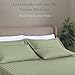 Threadmill 500 Thread Count King Size Damask Stripe, 4 Pc Luxury Cotton Bed Sheet Set, Silky Soft Sage Green Sheets with 16