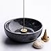 Marble Incense Holder Bowl with Brass Burner – Natural Hand-Polished Stone Incense Burner for Sticks, Cones, Palo Santo & Sage – Ash Catcher for Meditation, Yoga & Home Decor