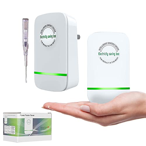 Stop Energy Watt Power Saver Pro - Electric Energy Saver - Electricity Saving Box Intelligent Power Saving Device Balance Current Source Stabilizes The Voltage Supply for Home Office Factory (2 Pcs)