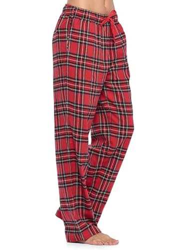 Image of Ashford & Brooks Women's Super Soft Flannel Plaid Pajama Sleep Pants