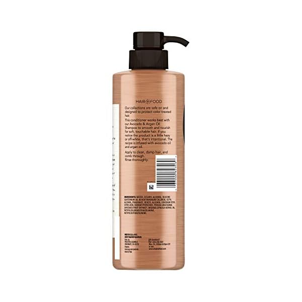Hair Food Avocado & Argan Oil Sulfate Free Conditioner, 17.9 fl oz, Dye Free Smoothing