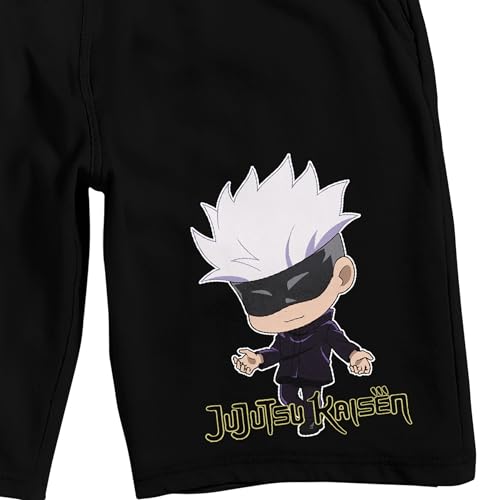 Bioworld Jujutsu Kaisen Chibi Gojo Men's Black Sleep Pajama Shorts2