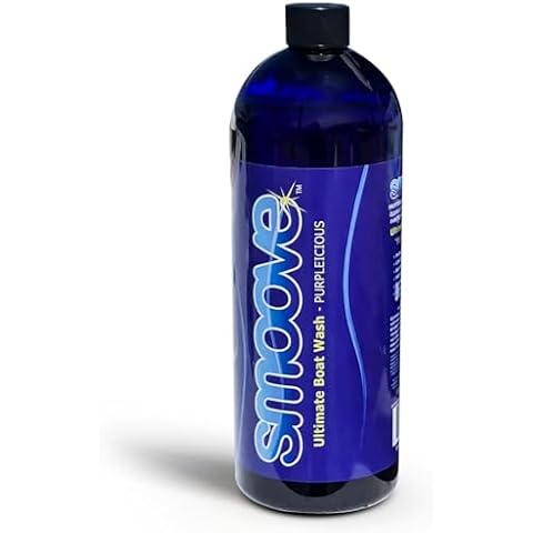 Smoove Purpleicious Ultimate Boat Wash (Quart) Premium Boat Cleaner, Marine Grade Boat Soap, Effective Boat Hull & Seat Cleaner, Essential Boat Cleaning Supplies, Advanced Boat Wash and Wax Formula Cover