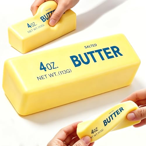 Butter Squishy, 2026 Upgraded Slow Rising Butter Squeeze Toy, Cream Scented Butter Squeeze Toys, Stress Relief Toy for Relaxation, Soft & Safe PU Great for Home Office School