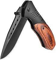 KEXMO Wood Handle 2.98 Inch beginner pocket knife