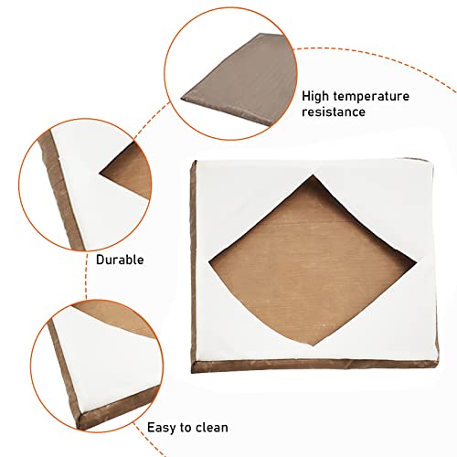 Heat Press Platen Wrap Cover, Wrap Cover For Heat Press Platen Heavy Duty Cover Protector For Protecting Sublimation Heat Pressing Machine Plate (15 * 15 Inches) #TOP2