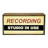 Light Box Recording Studio In Use |Illuminated Light Up LED Room Sign | Retro Sound Studio Design | DJ Social Media Influencer Lighting Gift | Bright Display For Podcasters And Music Artists