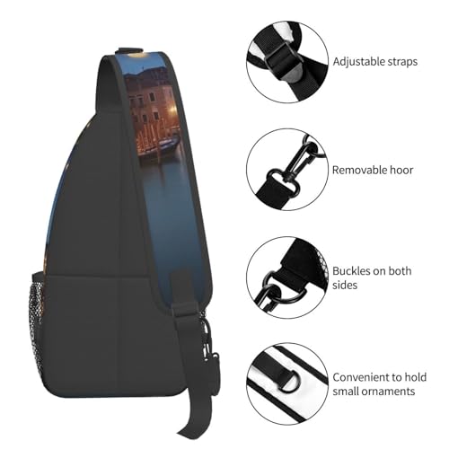 Morrales Deportivos Cross Chest Bag Negro Unisex miniatura 5
