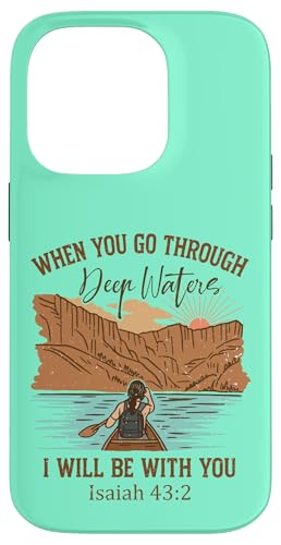 When You Go Through Deep Waters Isaiah 43:2 ���g�� �N���X�`���� �X�}�z�P�[�X iPhone 14 Pro �p