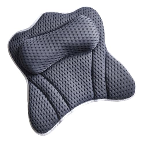 Didiseaon Bathtub Pillow Suction Cup Bath Tub Pillow Headrest Spa Pillow for Tub Neck Pillow Bath Accessories