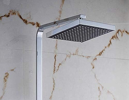 Robinet mitigeur de pulvérisation mural et ensemble de douche chromée - 4