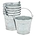 Produktbild Juvale Mini-Metall-Eimer mit Griffen  6er-Pack Party-Blechbehälter für Geschenke, Süßigkeiten, Gastgeschenke, 7,1 cm hoch