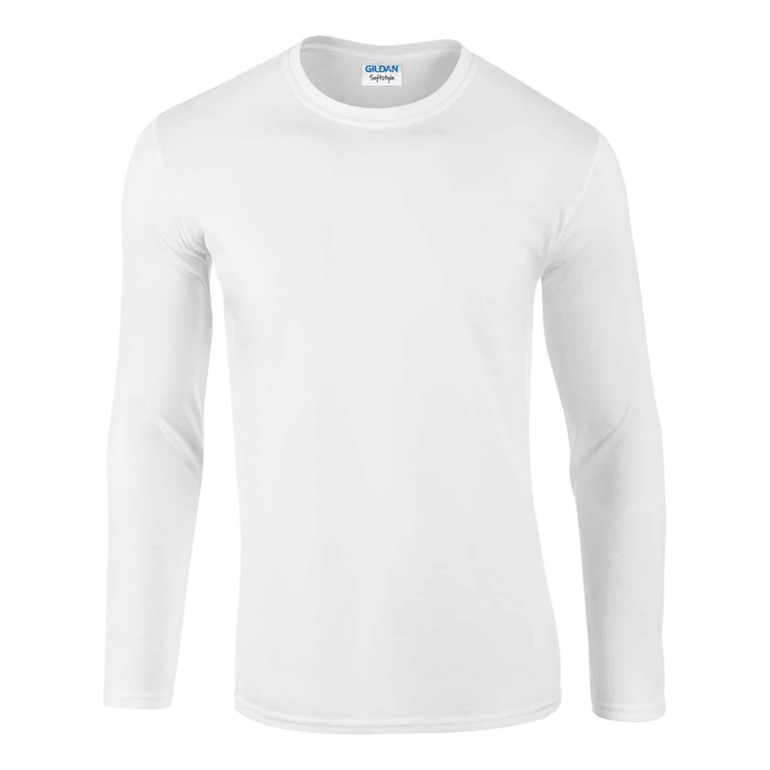 Gildan Mens Softstyle Crewneck Sweatshirt, White, S