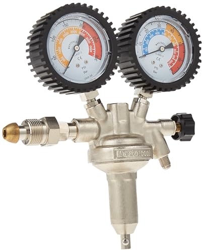 Mastercool 53001 Nitrogen Pressure Regulator | Professional-Grade | HVAC & Automotive Leak Testing | 1/4” SAE Flare Outlet | 10,000 PSI | Durable & Reliable