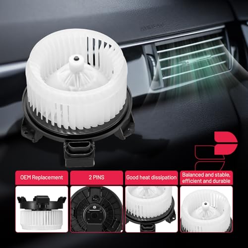 Image of BDFHYK AC Heater Blower Motor Fan 700235 Compatible with Toyota Yaris 2007-2012, Compatible with Scion xD 2008-2014,HVAC Blower Motor Assembly 87103-52141 8710352141 PM9366 75841