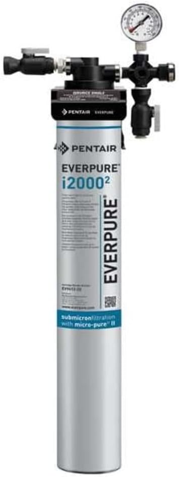 Everpure EV932401 Water Purification Unit, 18"L x 18"W x 21"H, Aluminum, Automatic Shut-Off