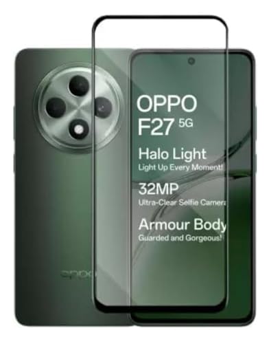 Image of 100FIT Tempered Glass For Oppo F27 5G With Full Glue Edge-to-Edge Protector And Easy Installation Kit