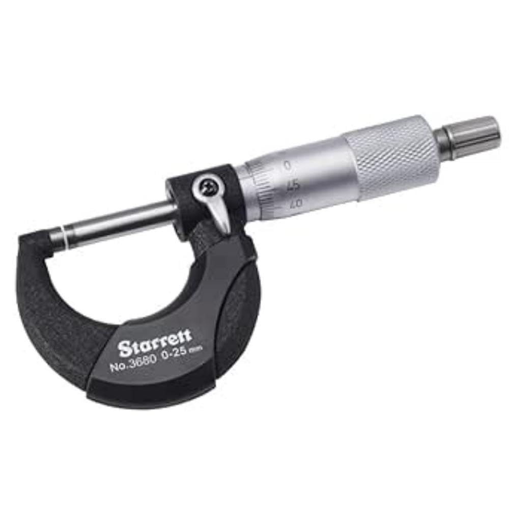 Starrett Micrómetro mecánico de precisión de 25 mm