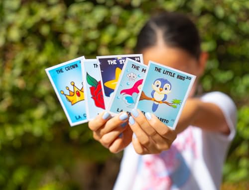 ELIASM Loteria Mexican Bingo Game - Bilingual English Spanish Game for 10 Players for Kids 5+ Adults & Seniors, Educational Learning Game for Preschool, Kindergarden, Classroom, Family Board Games. - Image 6